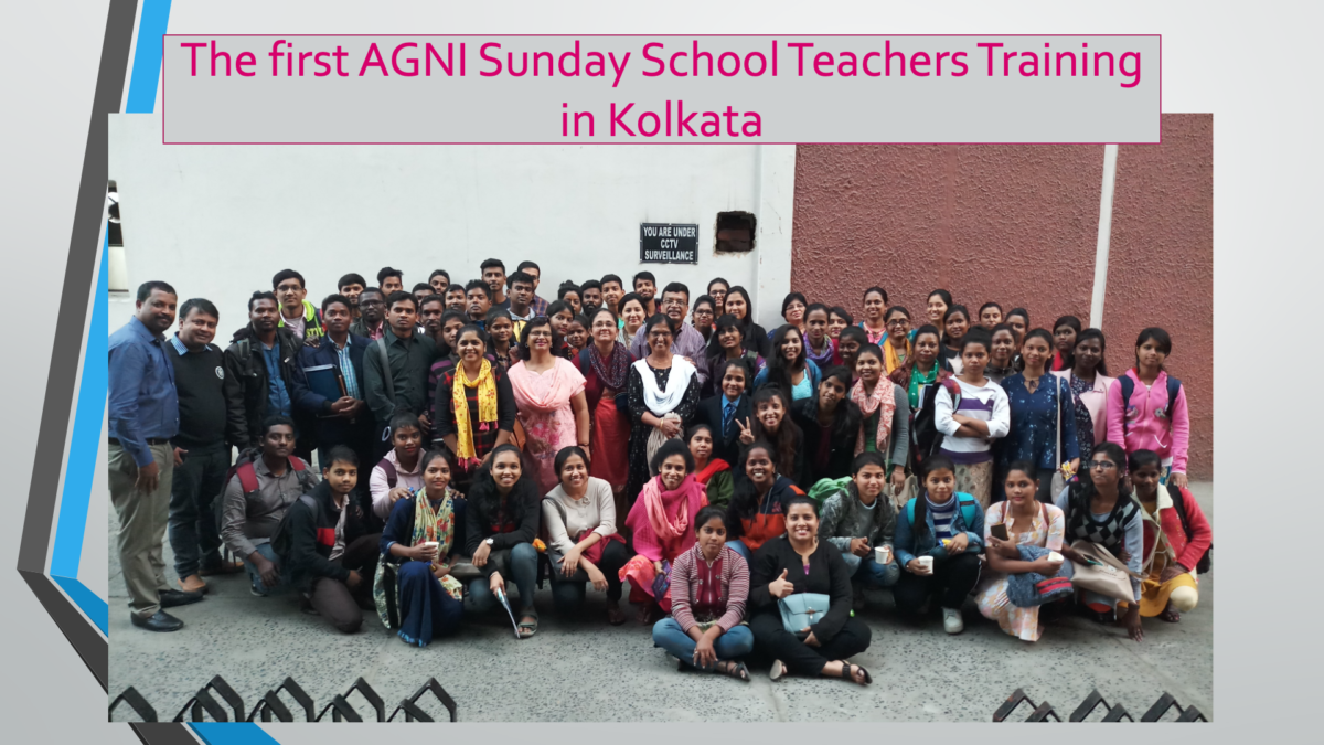 The first AGNI Sunday School Teachers Training in Kolkata